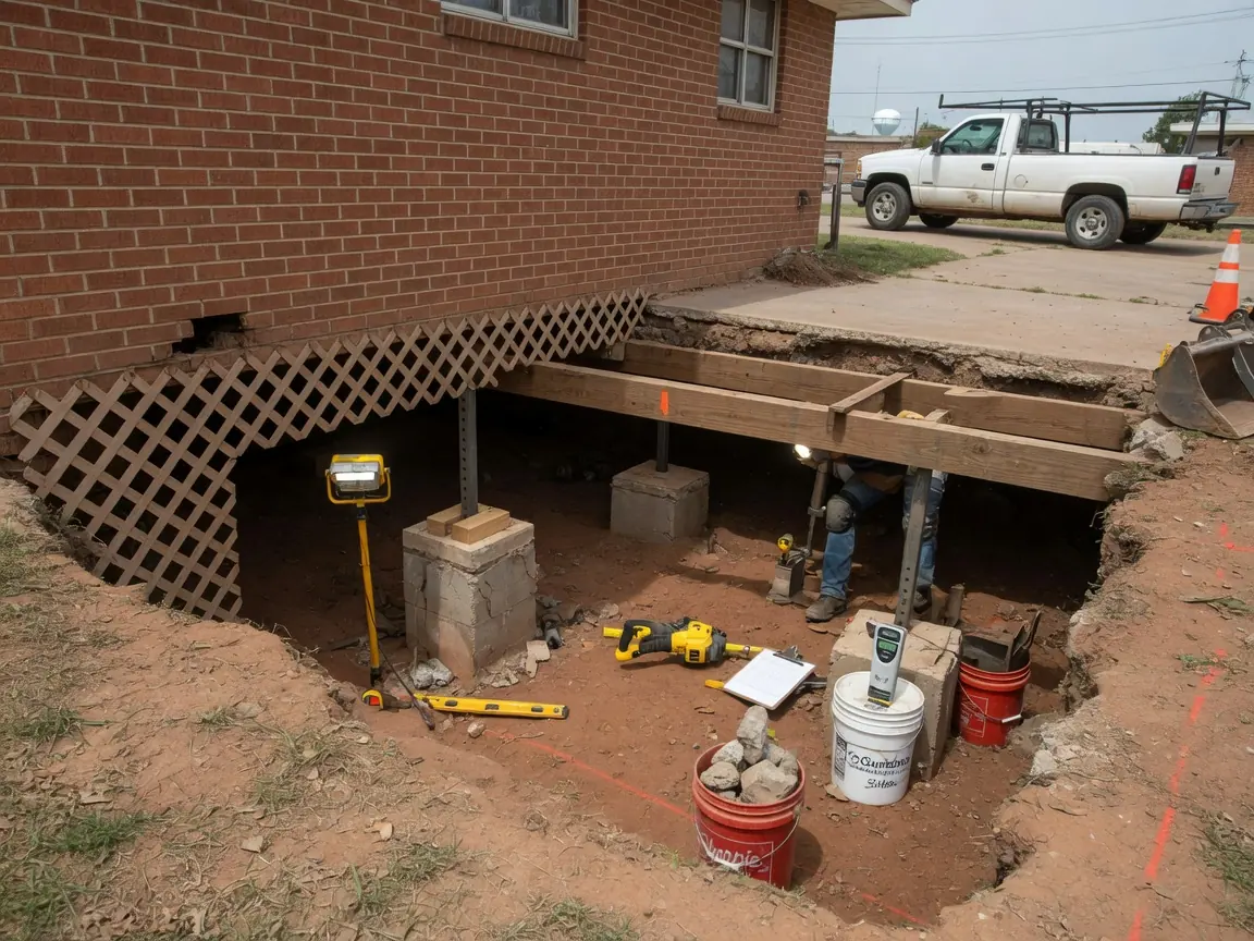 Pier and Beam Foundation Repair in Oklahoma City: Signs and Costs for Shawnee, OK homes